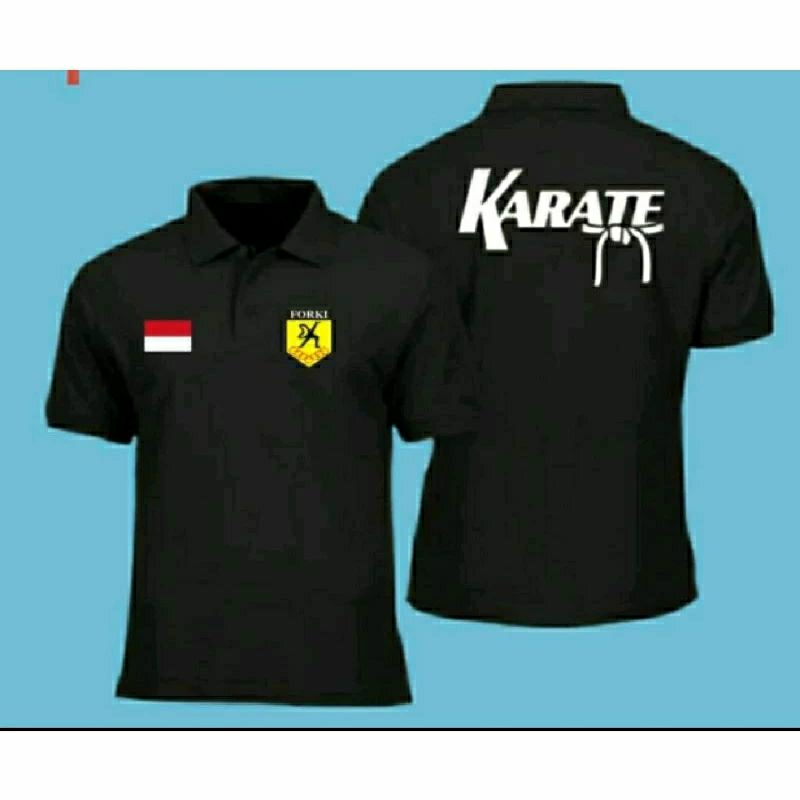 Baju Model Polo Berkerah-KARATE-FREE NAMA DAERAH- Tangan pendek