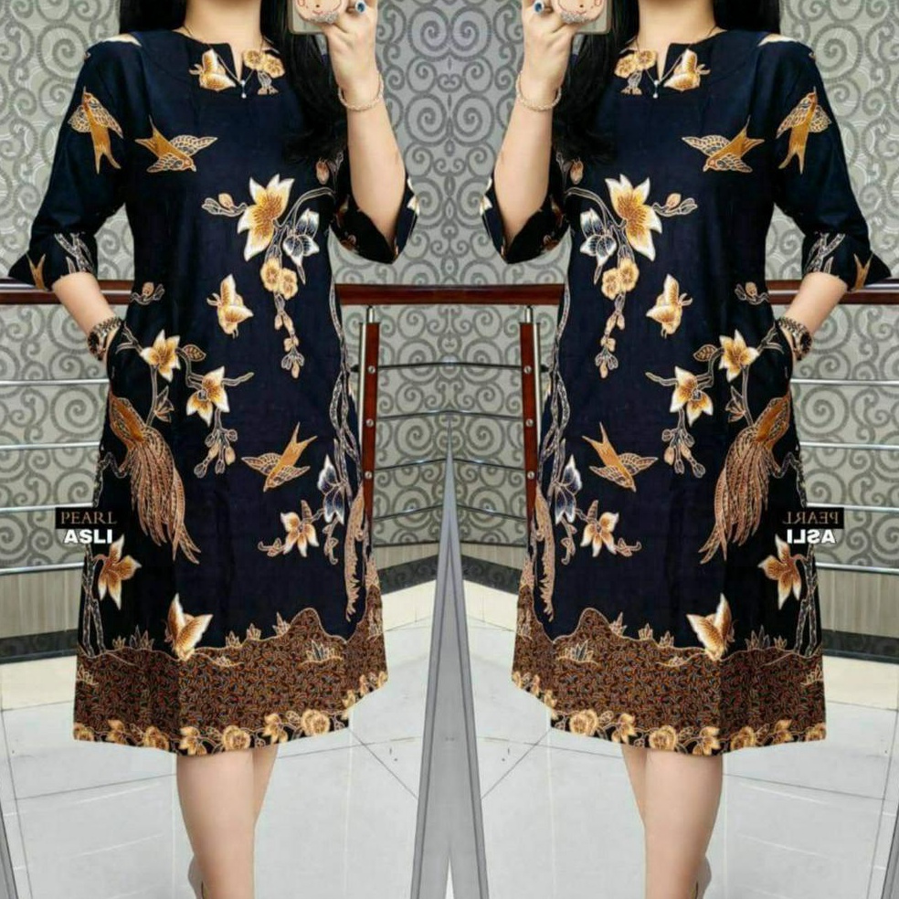 [COD NR79] DRESS BATIK WANITA ELEGAN ATASAN OUTFIT PREMIUM blfby