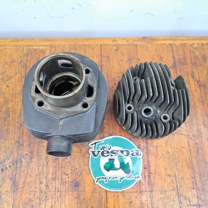 blok boring vespa lobang tiga western head original exclusive excel