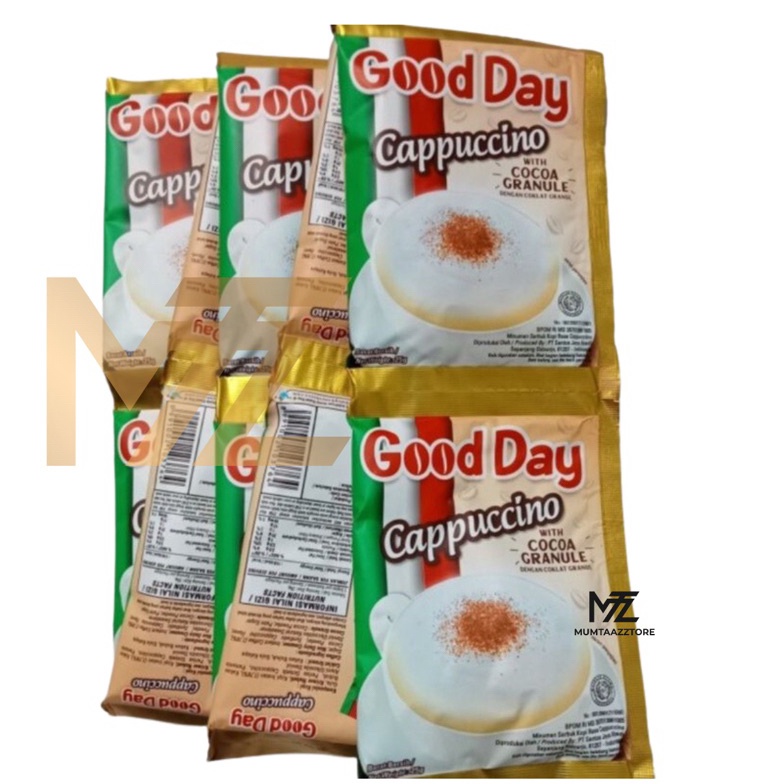 

[♢P6➤] ☘️MUMTAAZZTORE☘️ GOOD DAY CAPPUCCINO ISI 10 SACHET Barang Original