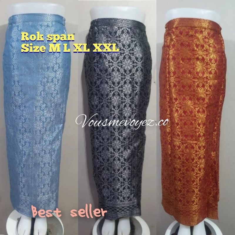 PROMO ROK SPAN SONGKET/ROK SONGKET JADI / ROK SONGKET PALEMBANG