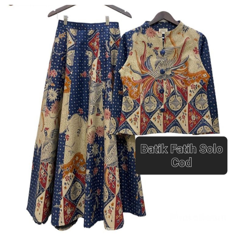 Setelan Batik Blus & Rok Busui Batik Solo