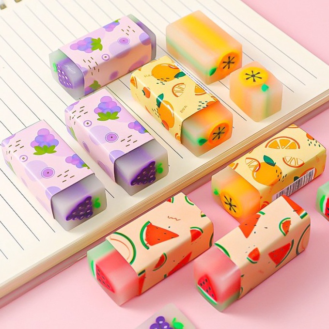 

Terlaris.. Penghapus / Eraser Pensil Motif Bola Buah Dino Candy Bread 1 Pack KRQ