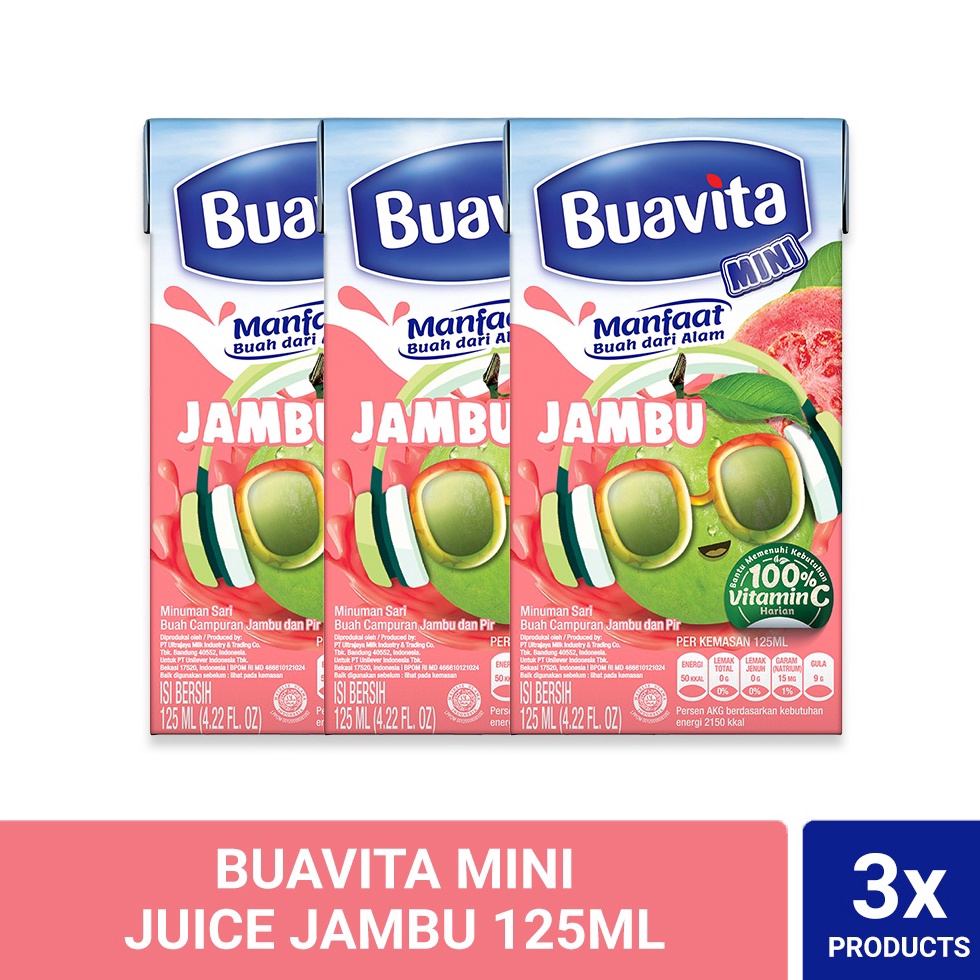 

[7N7100] Buavita Mini Juice Jambu 125ml Triplepack rklmp