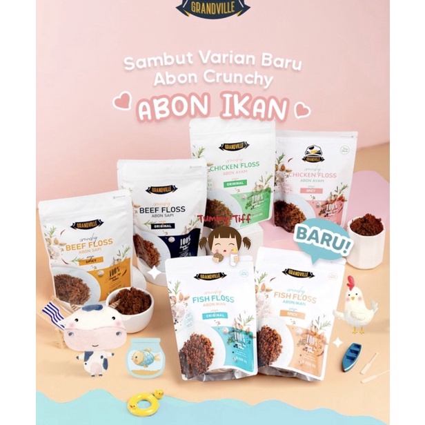 

[♤K6<] Grandville abon Original / abon anak No MSG halal mpasi Penambah Nafsu Makan Penambah Berat Badan BB Booster MPASI Bayi Anti GTM abon bayi non pengawet Terlarisss