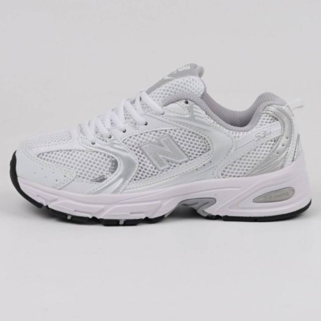 Sepatu New Balance 530 White Silver Metallic NB WR530SN Putih Sneakers Pria Olahraga Sport Running L