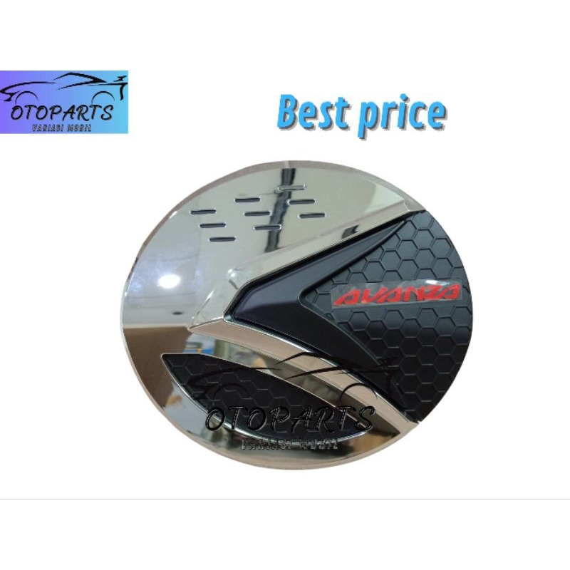TANK COVER AVANZA 2022-ON HITAM CROM/AKSESORIS TUTUP TANKI AVANZA 2022-ON HITAM CROM