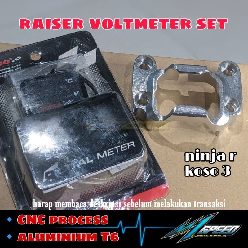raiser ninja r raiser reser CNC ninja r dudukan stang volt meter ninja klem stang ninja r