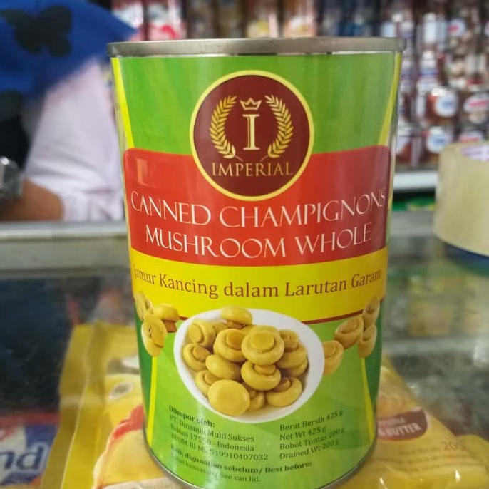

imperial mushroom 425gr champignon jamur kancing dalam kaleng 78
