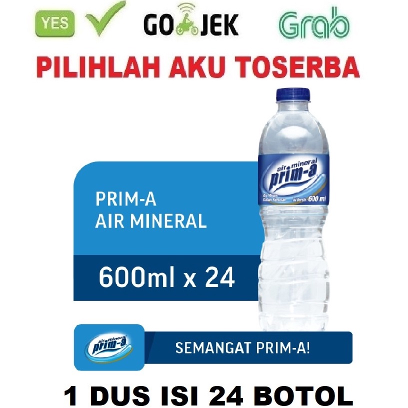 

Best Pr0duk Air Mineral Prima Prim-A Pet 600 ml - (HARGA 1 DUS ISI 24) [156]