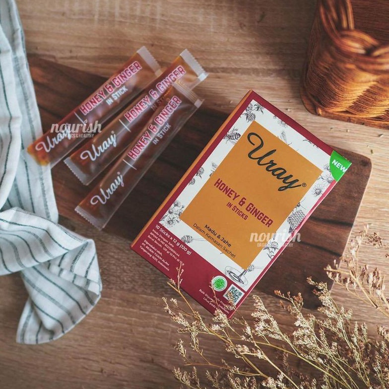 

[✣S42>] Madu Uray Stick Sachet 10 stick x 12 gram Honey & Ginger [14]