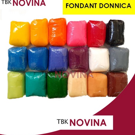 

Gr0sir [100 GRAM ] FONDANT DONNICA / FONDAN WARNA DONNICA 100GR Restok Gan