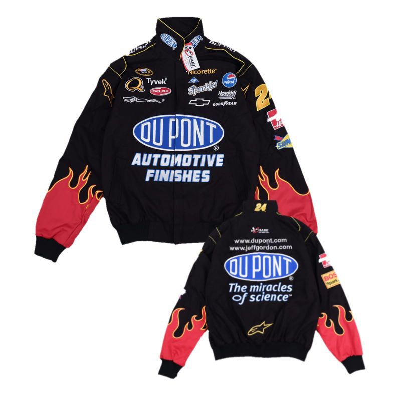 JAKET VARSITY DU PONT CHASE JAKET VARSITY VINTAGE JAKET NASCAR VARSITY NASCAR VINTAGE PREMIUM FULL B