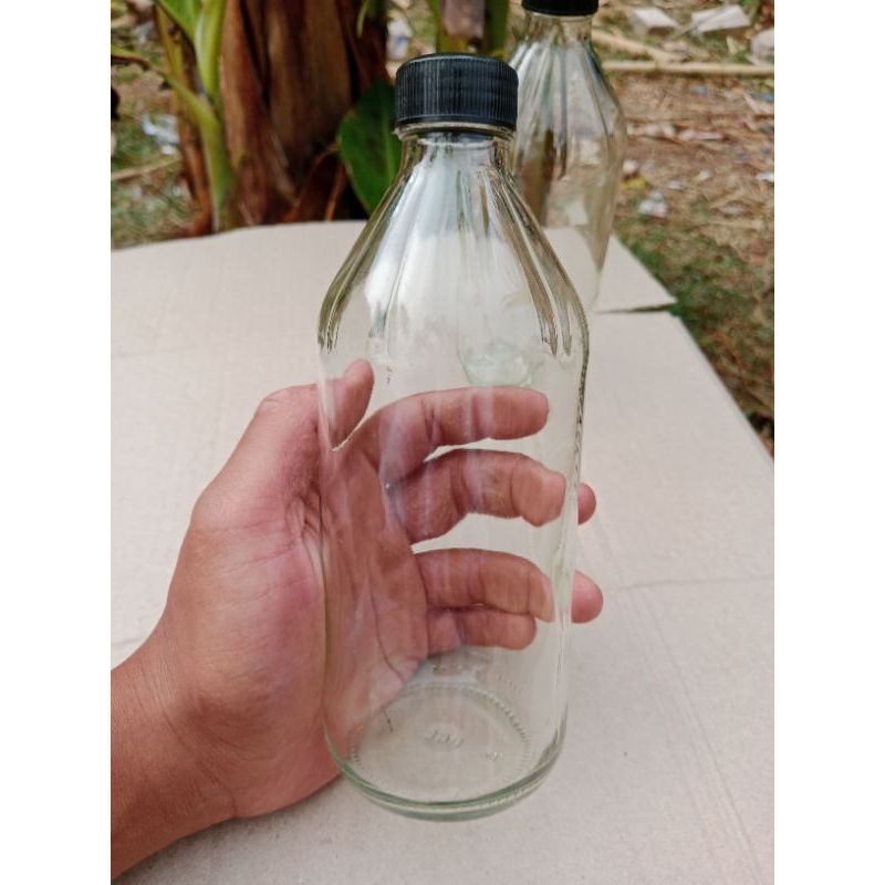 Botol kaca bening 500ml / Botol kaca apel 500ml