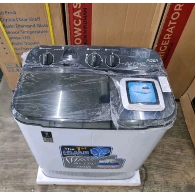 Mesin cuci Aqua 2 tabung 8 kg QW860XT QW-860XT