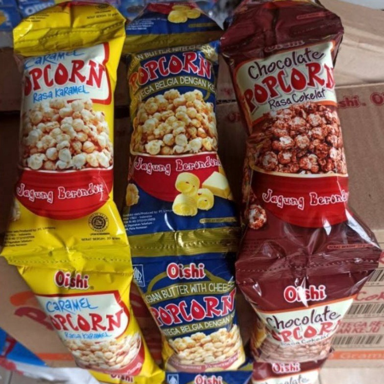 

[❂G93@] Oishi Popcorn 20gr dengan 3 Snack popcorn [ 1 renteng @10pcs ] You can buy