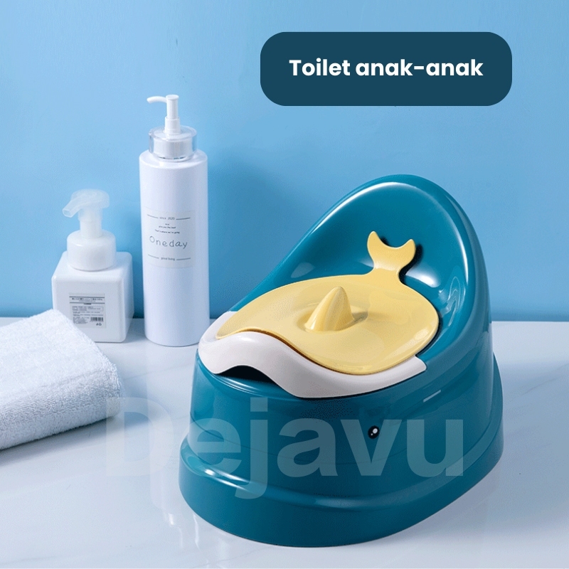 Kursi Jongkok Pispot Anak Duduk Closet Baby Toilet Trainer Latihan Portable Plastik HSB716