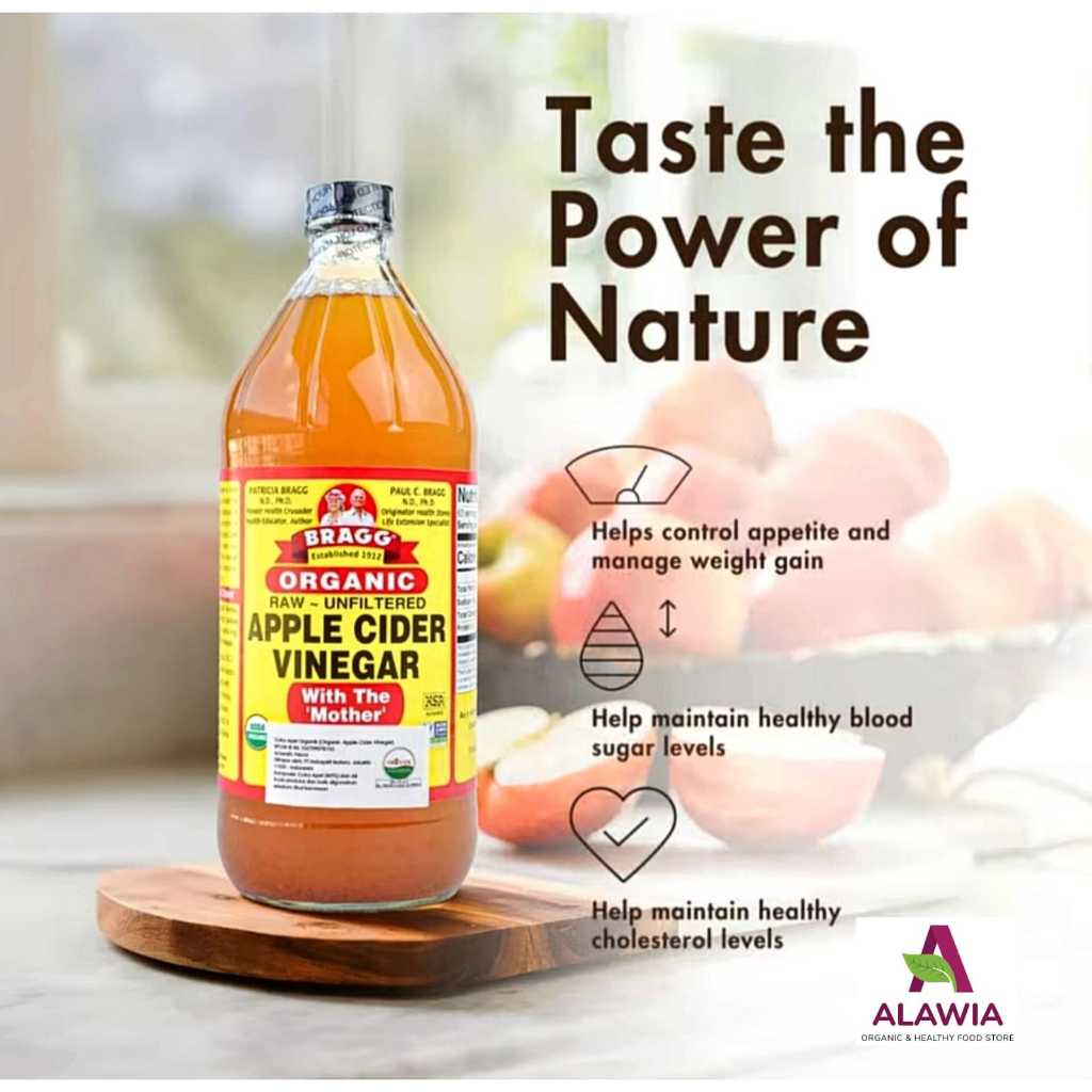 

Apple Cider Vinegar (Bragg) / Cuka Apel Organik -473ml