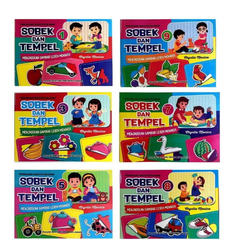 

Buku Aktivitas Sobek & Tempel Untuk anak-anak ( 1 Pcs )