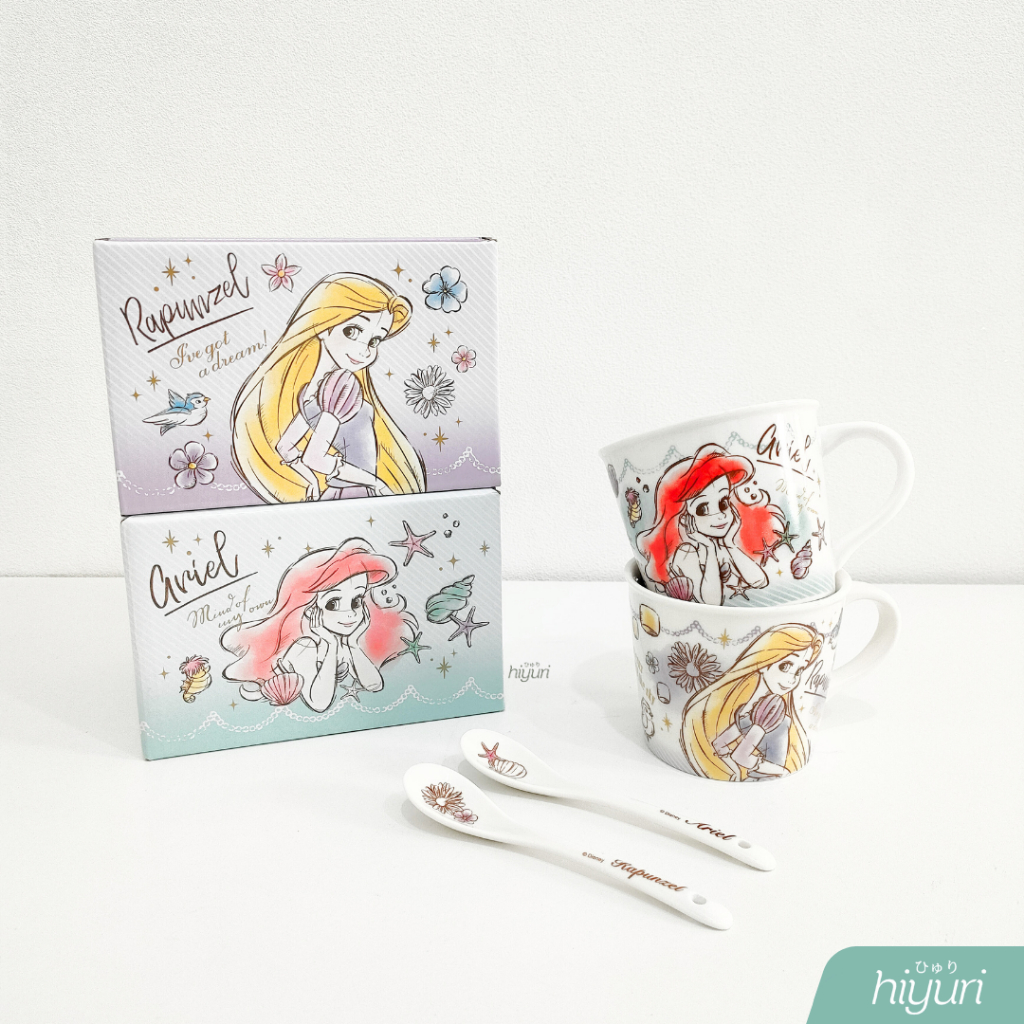 HIYURI  Gelas Minum Keramik Disney/gelas minum winne the pooh/gelas minum ariel/gelas minum cartun/g