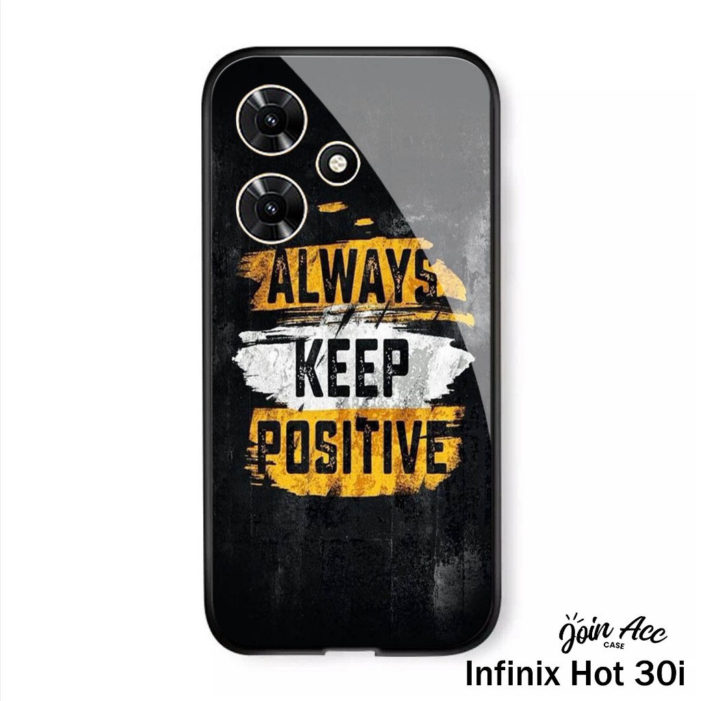 Case Kaca Qoutes Keren Infinix Hot 30i - Case HP Hot 30i  - Casing Handphone Infinix Hot 30i -A108