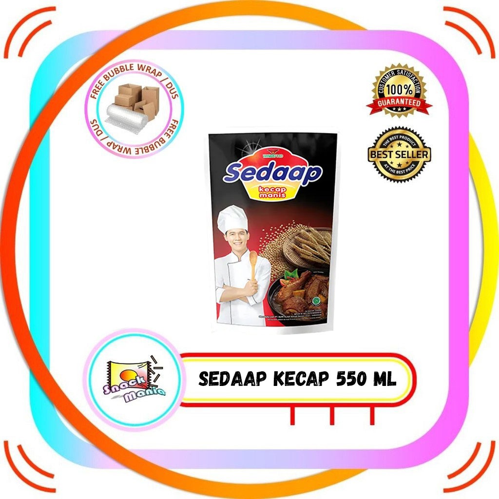 

Sedaap SEDAP Kecap Manis Pouch ~ 550 ml / 700 gr Refill Sachet