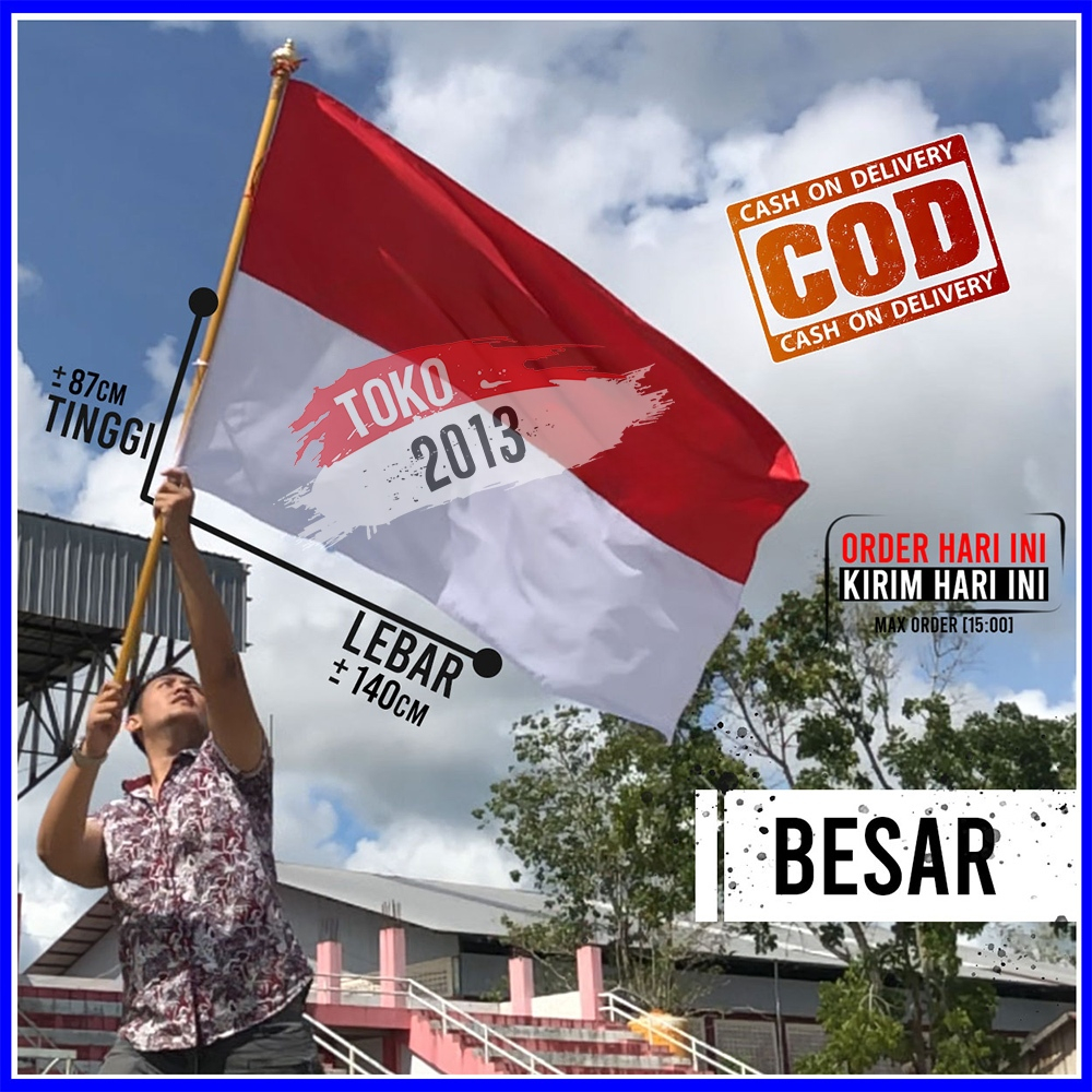 BENDERA MERAH PUTIH BESAR