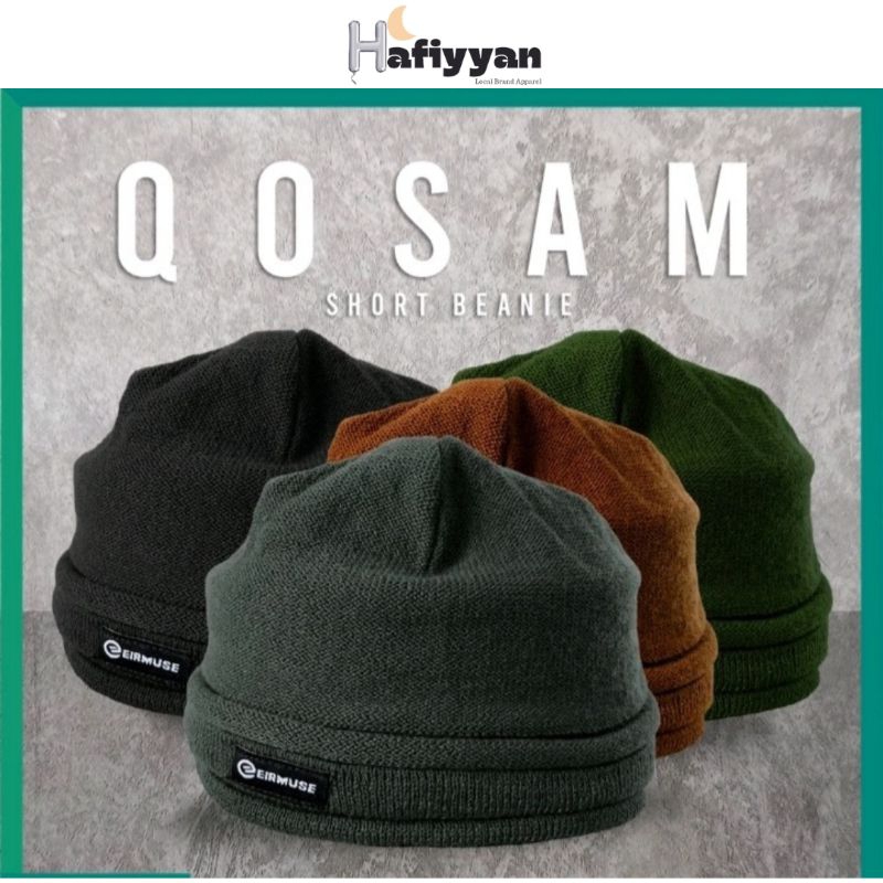 Short Beanie Topi kupluk Solat Qosam