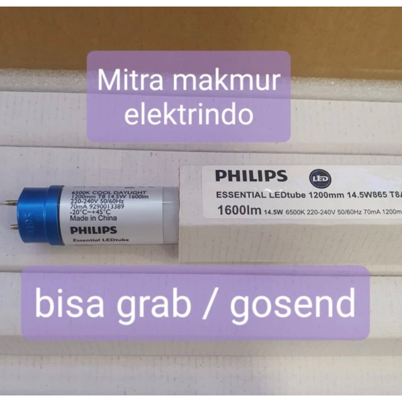 philips Essential LEDtube 1200mm 14.5W t8 AP I TL Led 1600lumen putih