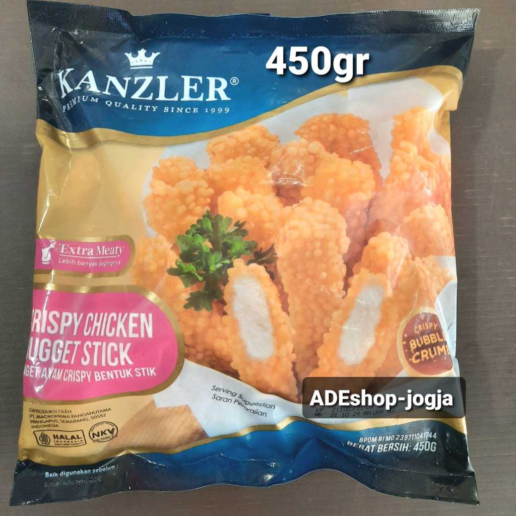 

nugget naget nuget ayam krispi crispy chicken kanzler 450 gr stick stik