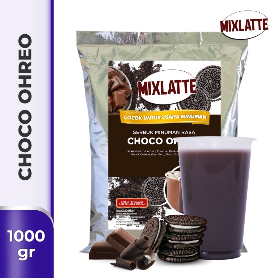 

Powder Drink Minuman Rasa Bubuk Minuman Choco Ohreo Mixlatte 1Kg