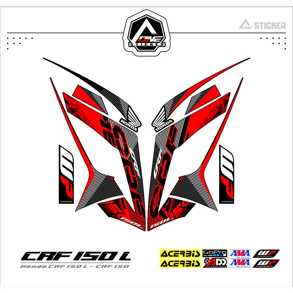 STRIPING HONDA CRF150 L MOTIF 1 / CRF150L / STIKER / STRIPING CRF150