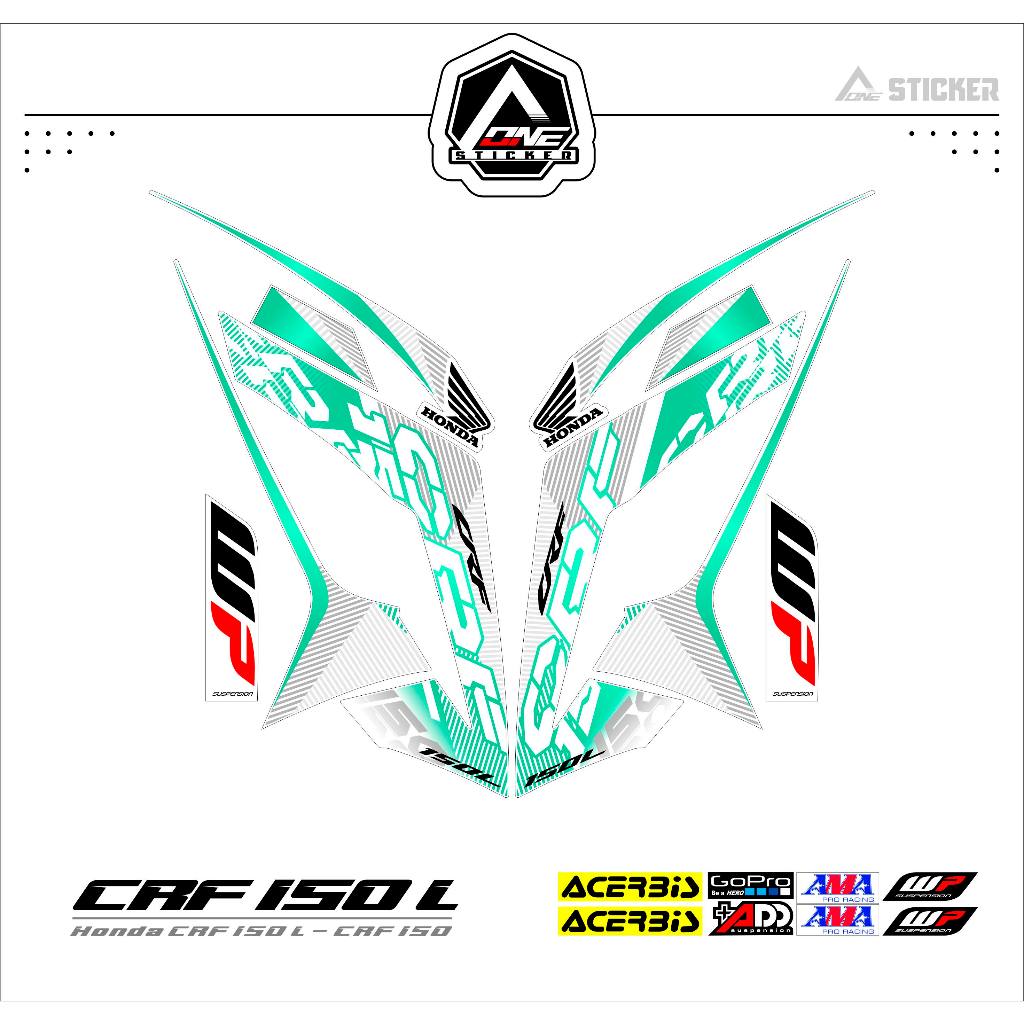 STRIPING HONDA CRF150 L MOTIF 4 / CRF150L / STIKER / STRIPING CRF150
