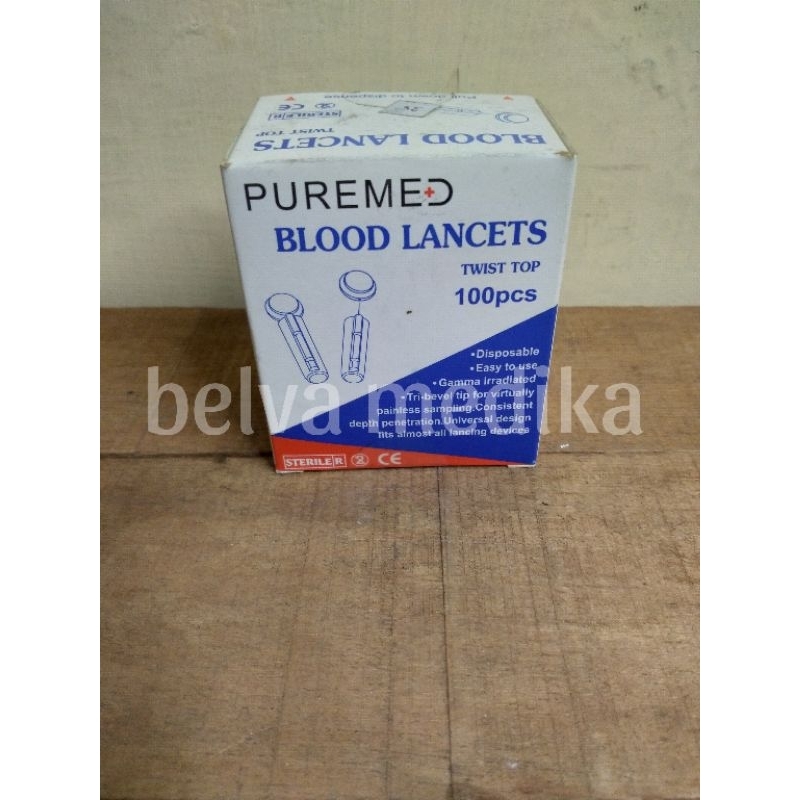 Jarum/Lancet 28 g Puremed isi 100