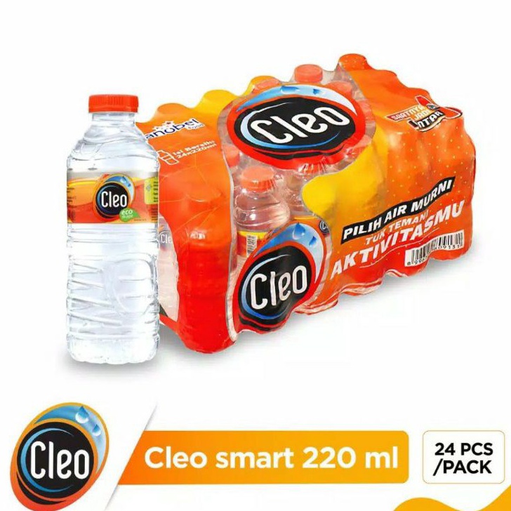 

[KODE PTQYM] CLEO Air Mineral / Air Minum botol 220ml(ISI 24PCS)