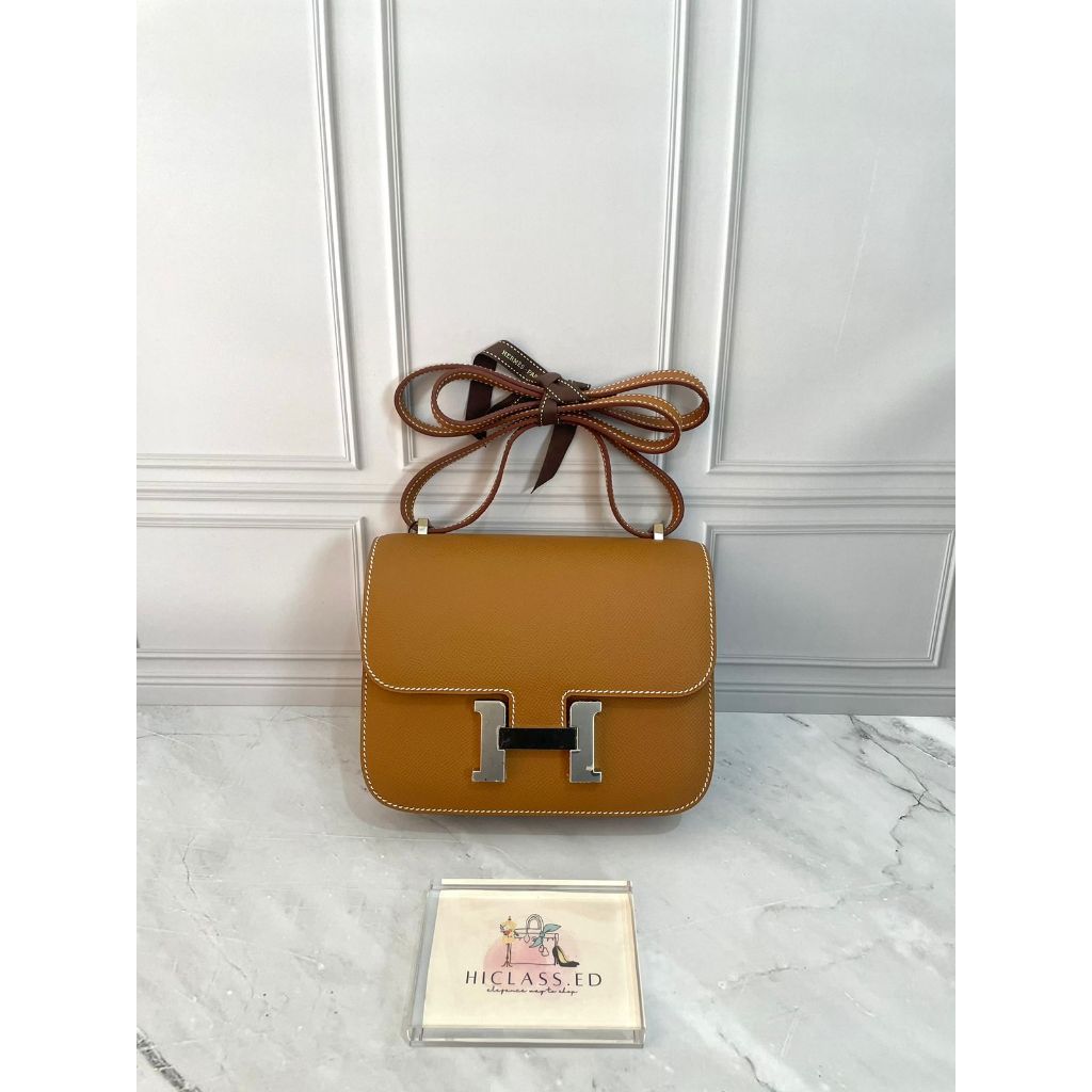 Tas Herms Constance 18 epsom gold