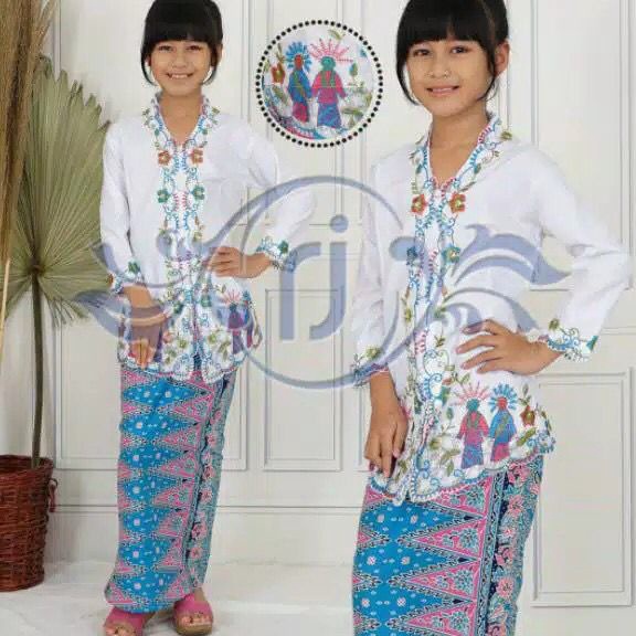 [KODE IVPFH] Setelan Kebaya Encim Anak-anak / Kebaya Encim Anak Set Rok Betawi/READY KEBAYA ENCIM AN