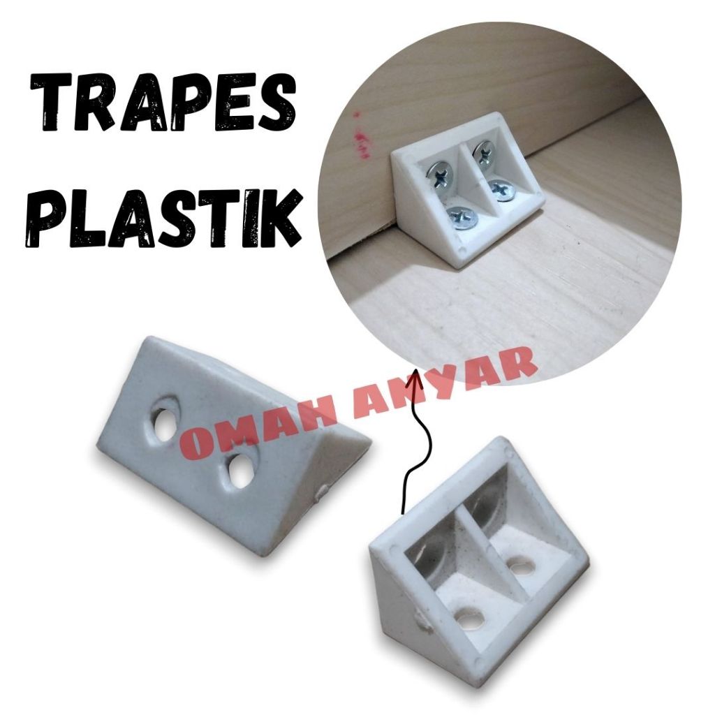 Ambalan Trapes Plastik Joint Double Lemari
