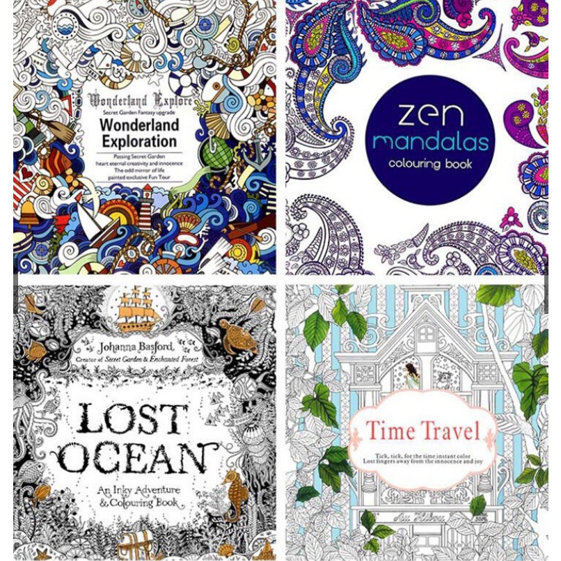 

Buku Mewarnai Stress Reliever Untuk Anak-Anak / Dewasa Terapi Penghilang Stres Coloring Book Grafiti