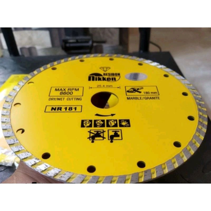 Mata Gerinda Potong Keramik Granit 7 Inch NIKKEN Diaomnd Wheel 180 mm