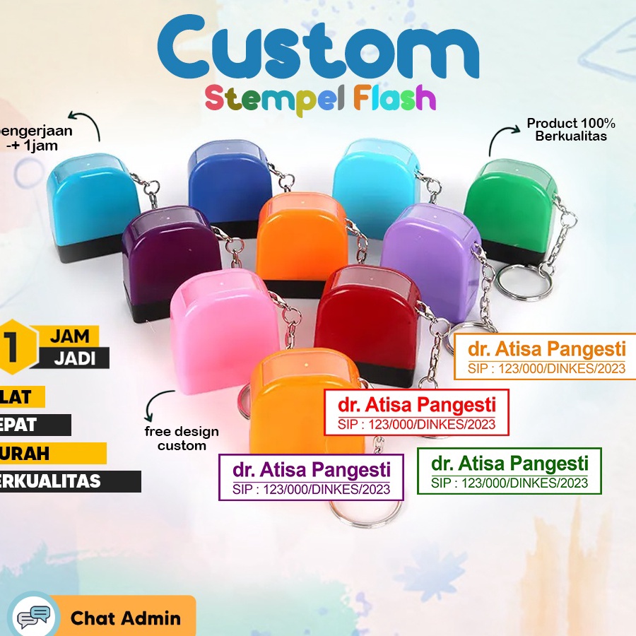 

[KODE CFNEL] CETAK STEMPEL NAMA DOKTER 10 X 30 / CUSTOM STEMPEL AN | PERAWAT | APOTEKER | NIP | JABATAN | NOMOR HP | BUPATI / STEMPEL GANTUNGAN KUNCI