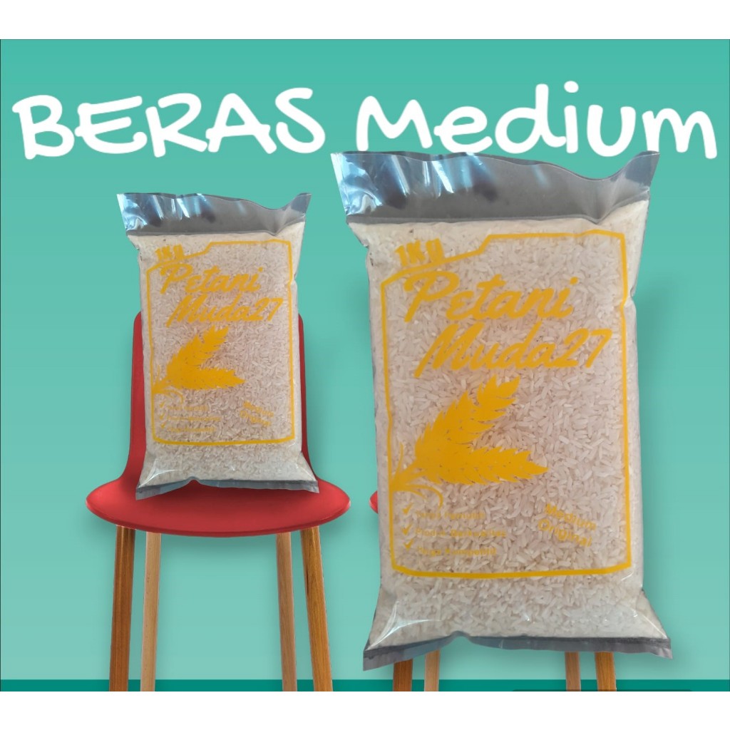 

[ Berkualitas ] Beras Medium 1kg Pulen