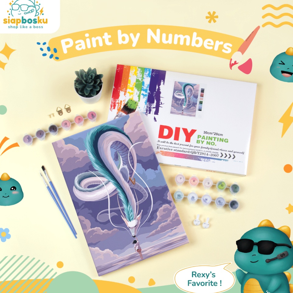 

[KODE PRODUK VGESP4138] PAINT BY NUMBER 20x30 CM AESTHETIC KANVAS LUKIS ANIME LANDSCAPE PAINTING KIT