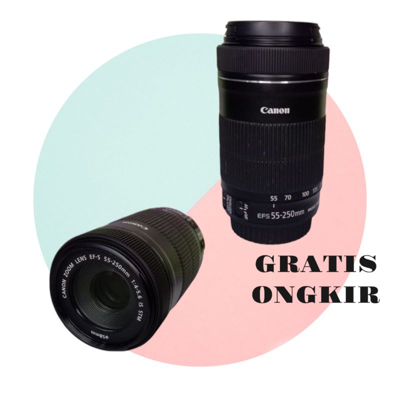 LENSA TELE CANON 55-250MM STM