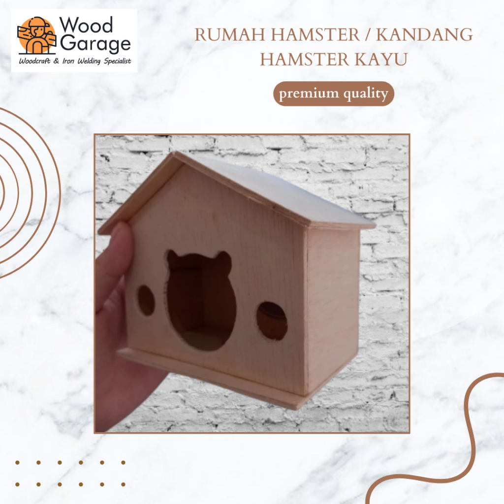 Rumah hamster lucu / hamtaro house kayu