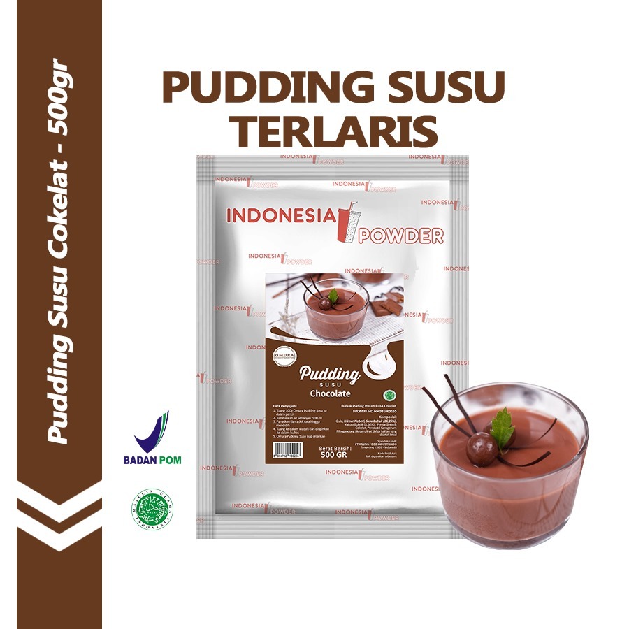 

[PUDDING] Pudding Susu Mix Gula Rasa Cokelat / Chocolate 500 Gr Puding Sutra Dessert Instant Omura Powder