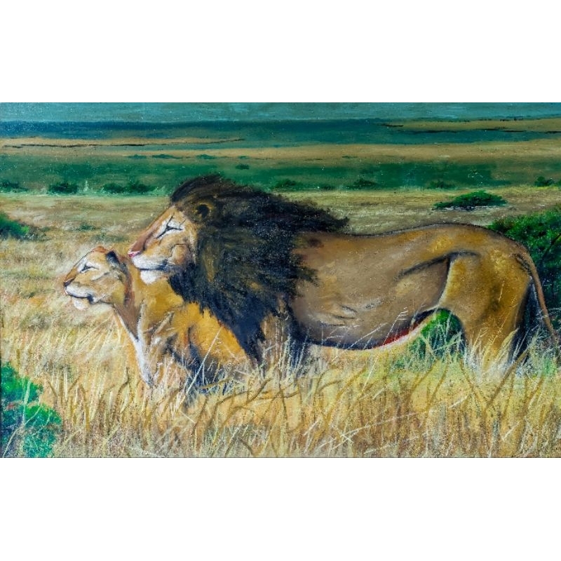 LUKISAN SINGA, LUKISAN TANGAN ASLI