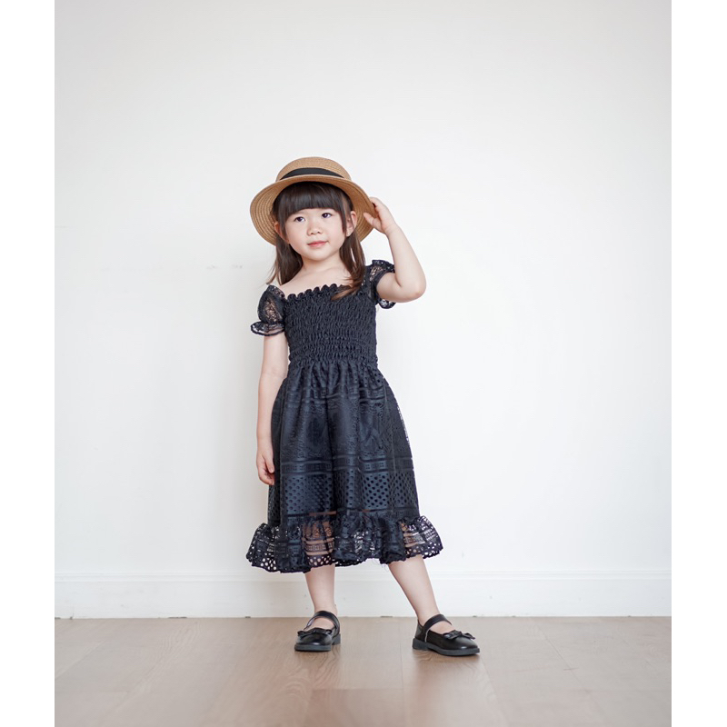 LITTLE JENT Bora Midi Dress | Dress Baju Pesta Anak Perempuan Ulang Tahun Party