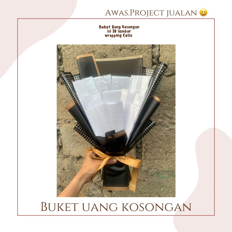 BUKET UANG KOSONGAN HADIAH WISUDA SEMINAR HARI GURU HARI IBU