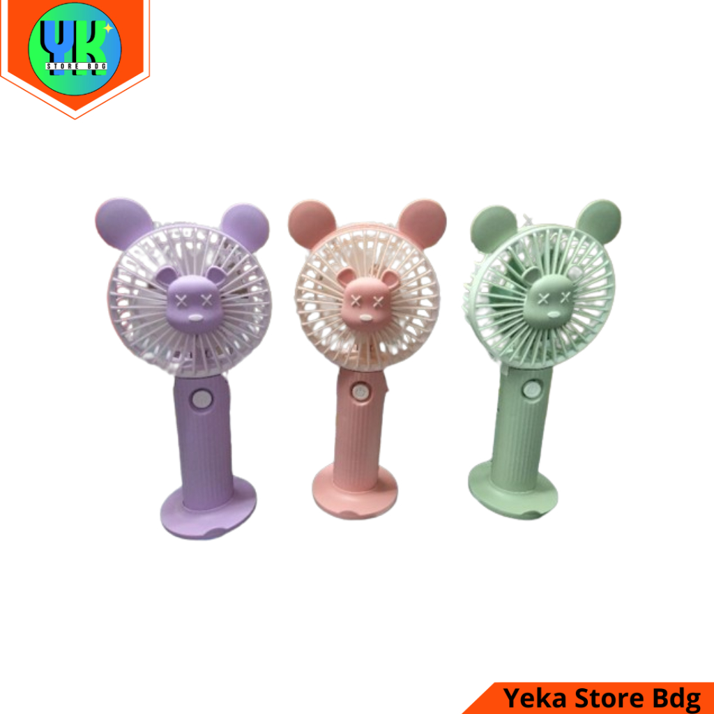 Kipas Angin Mini Beruang Fan Bear Kipas Fashion Portable Genggam Tangan Cute HQ45A